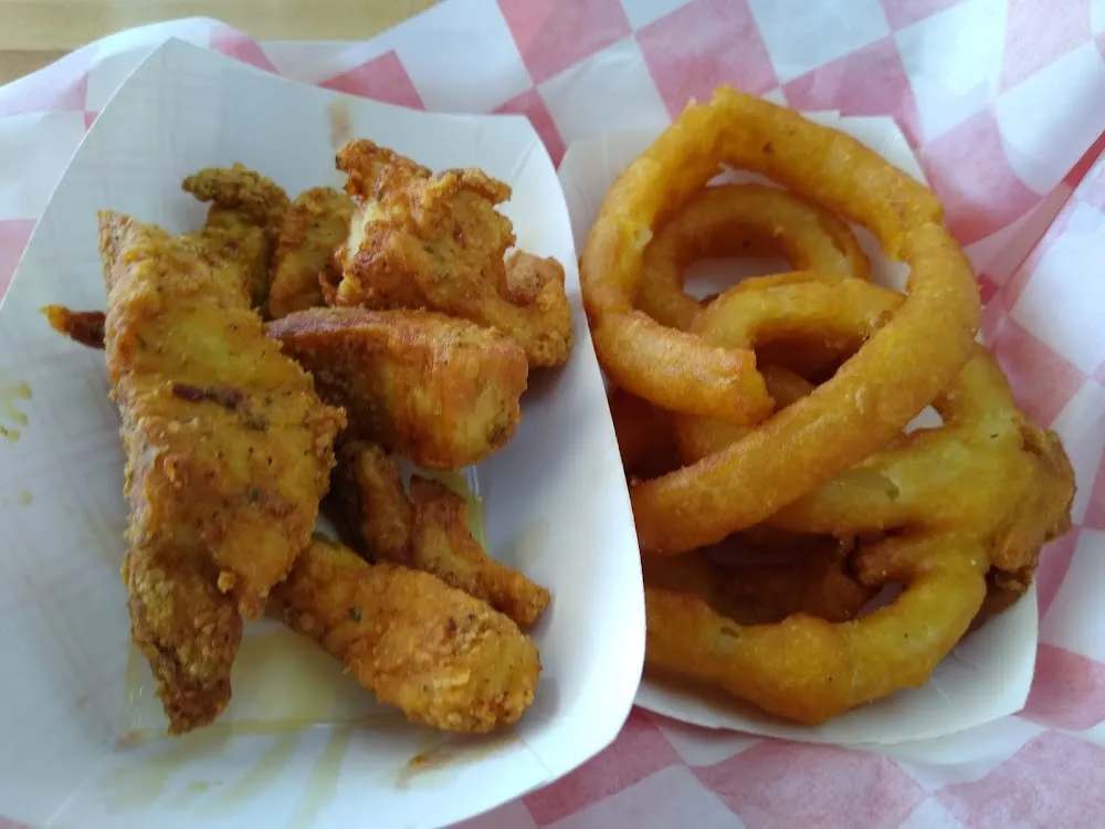 Chicken Fingers and Onion Rings